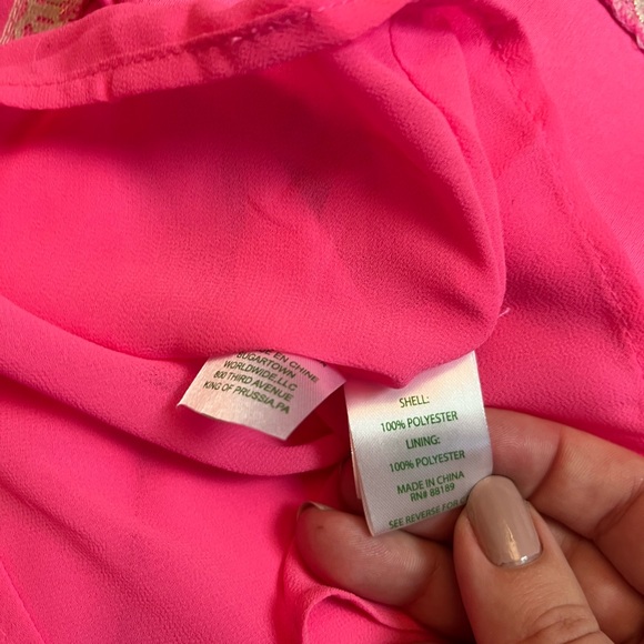 Lilly Pulitzer Pink Kailee Ruffle Shift Dress Size XL NWT - Picture 8 of 8